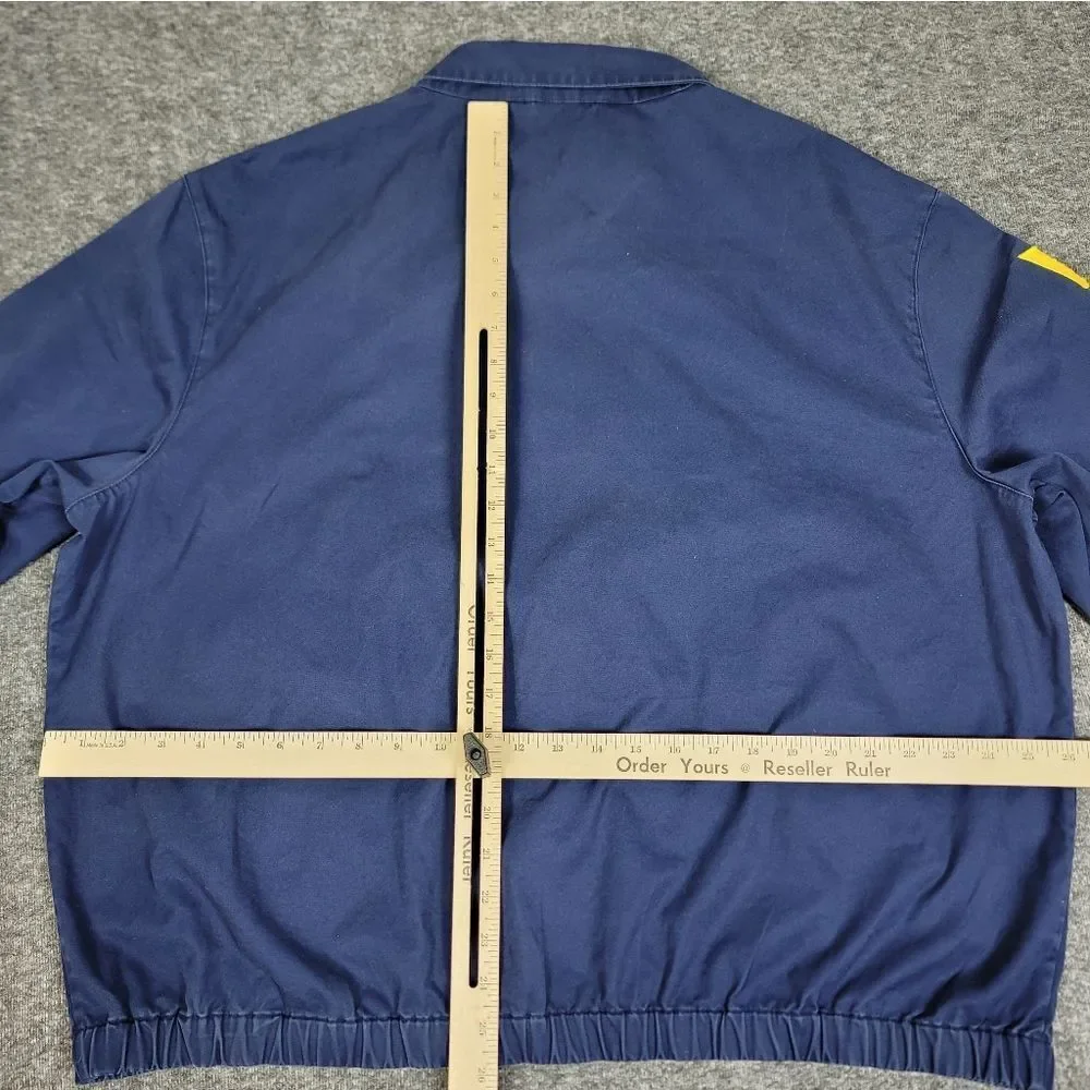 Vintage 90s Polo Ralph Lauren Jacket XXL Navy Crest Embroidered PRL NYC